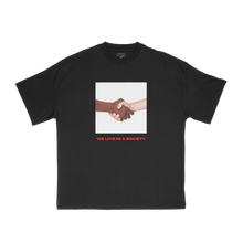 Load image into Gallery viewer, We Live In A Society Cover Tee (Black)
