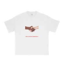 Load image into Gallery viewer, We Live In A Society Cover Tee (White)

